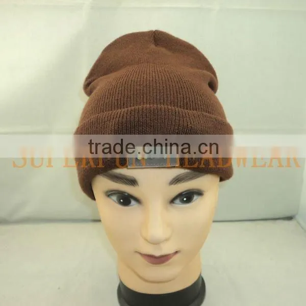 LED light acrylic beanie winter caps