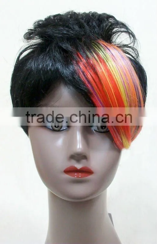 Two tone synthetic hair wigs for black women