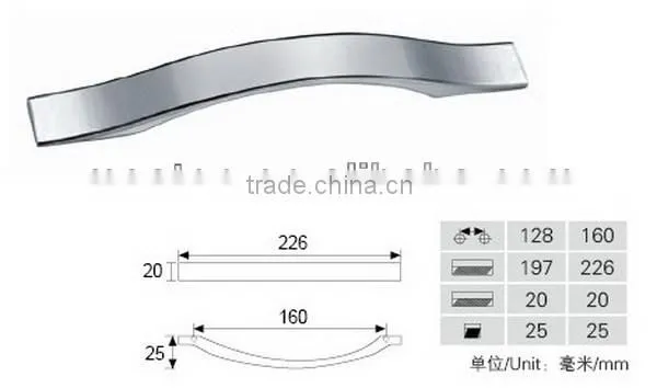 Best quality low price aluminium bedroom furniture handles