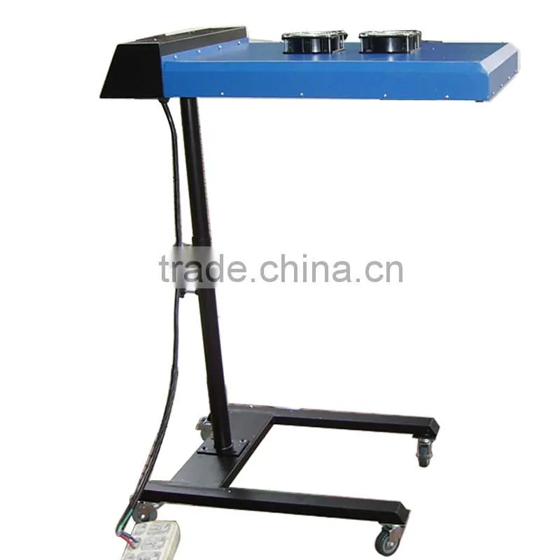 Full set Manual floor standing double carousel 6 color 6 print bed screen printing equipment
