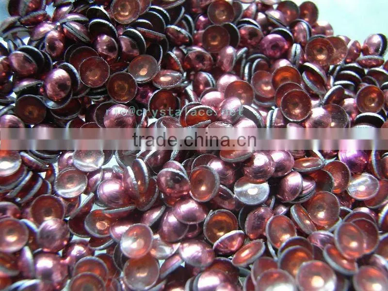 Garment accessory iron on brass studs