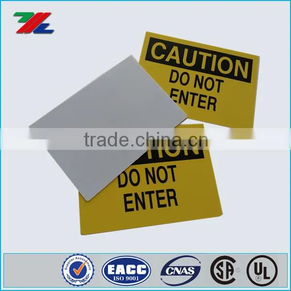 NOTICE Safety sign Custom printed ; Plastic / Aluminum / Adhesive label custom printed safety signs