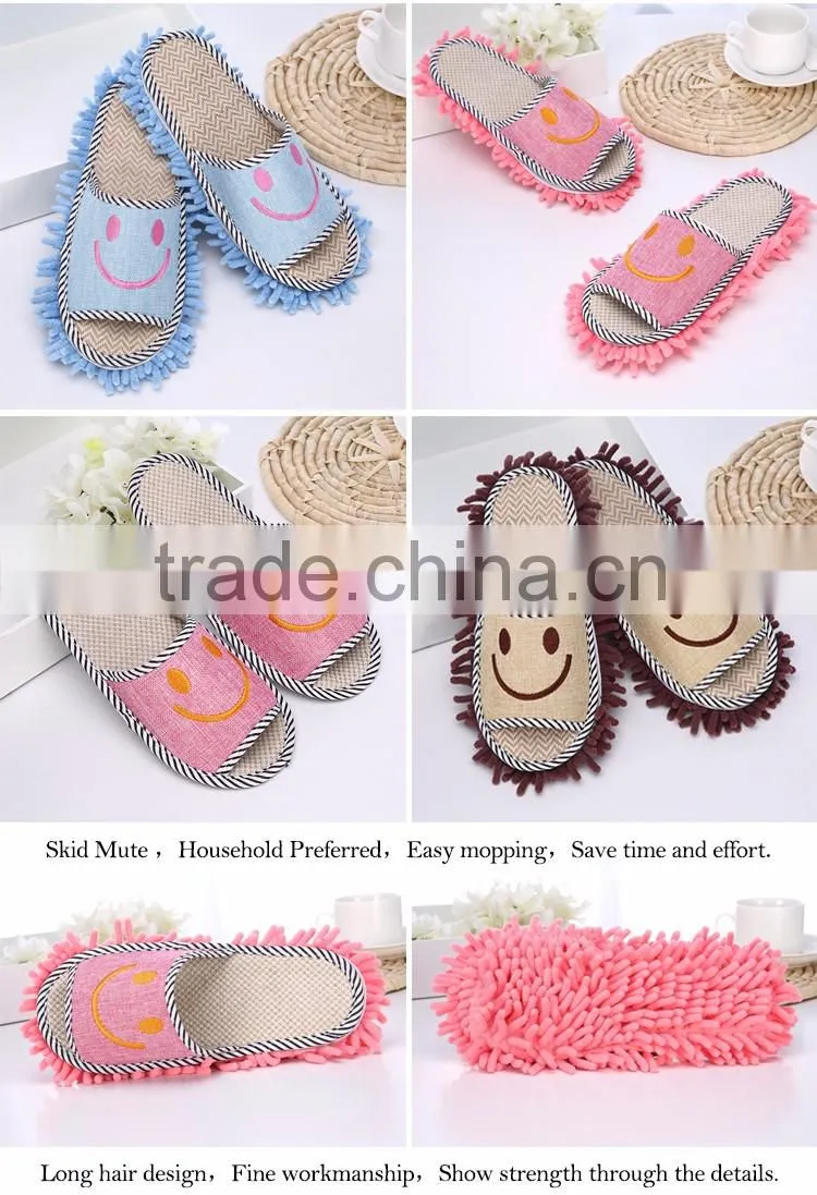 Microfiber Mop Slipper Customized Washable Cleaning Indoor Slippers