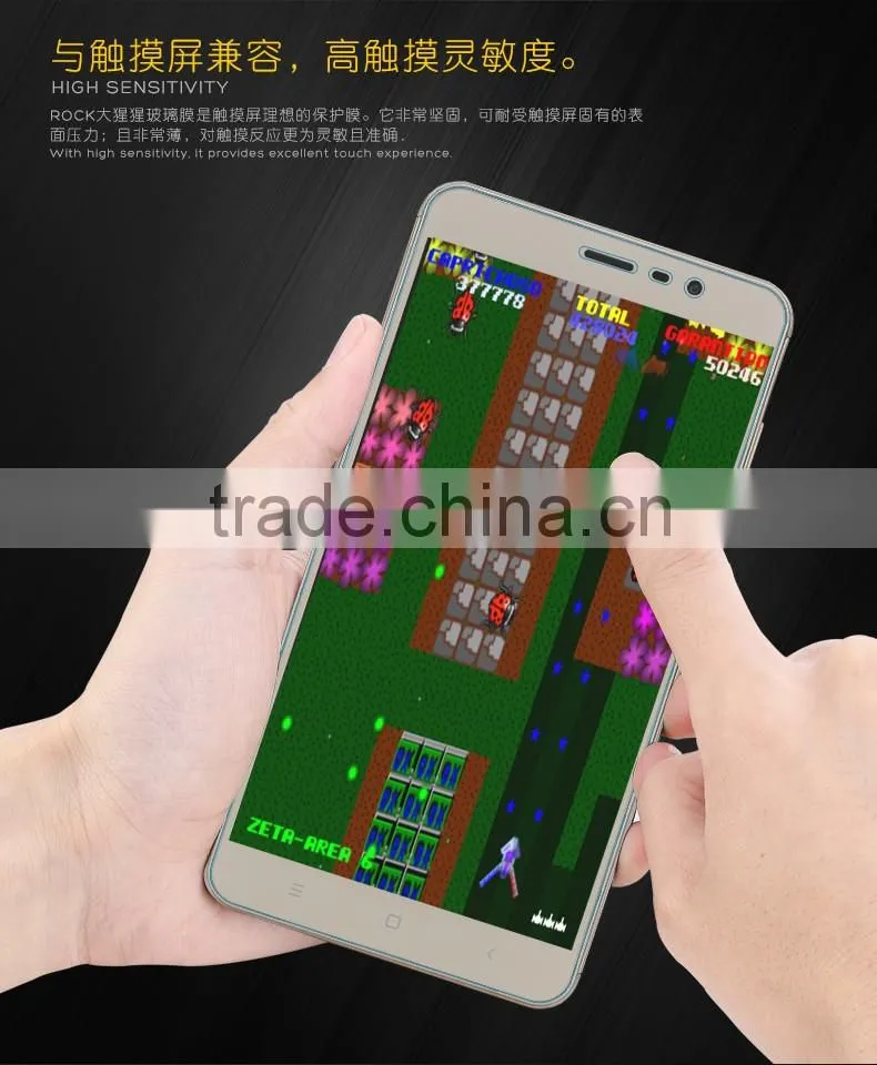ROCK 2.5D 9H 0.3MM Anti Scratch Tempered Glass Screen Protector For Xiaomi Redmi Note 3 Clear Screen Protective Film MT-5264