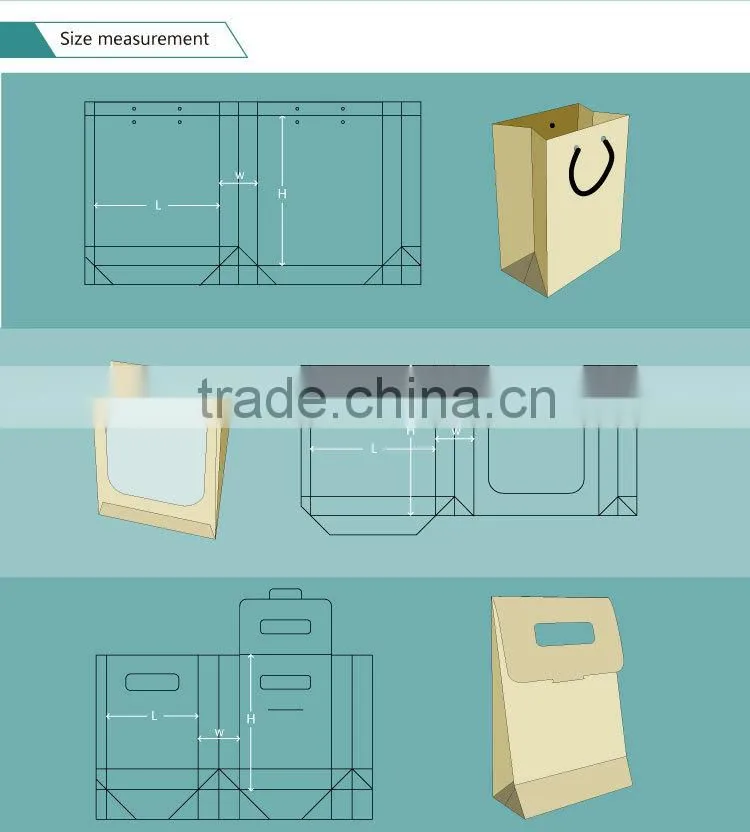2016 Super New Design Custom Kraft Shopping Paper Bag