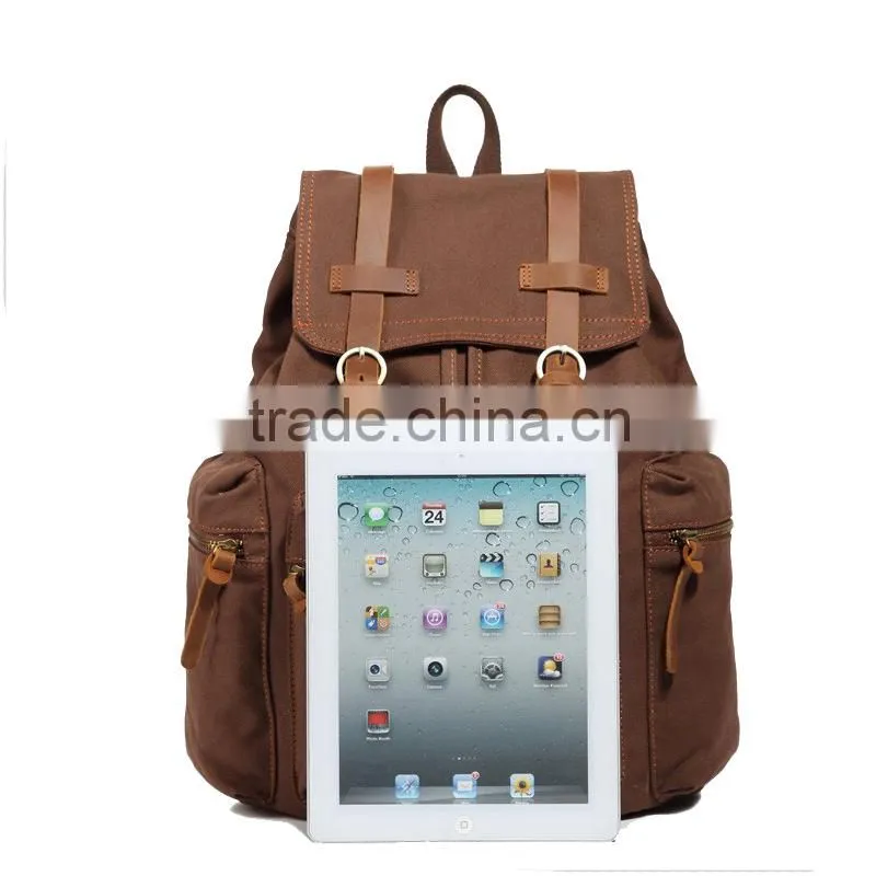 high quality backpack,hot sale custom backpack bag,fashion simple plain canvas backpack