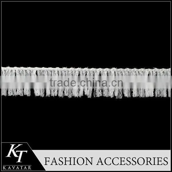 2015 Best price long silk fringe trimming