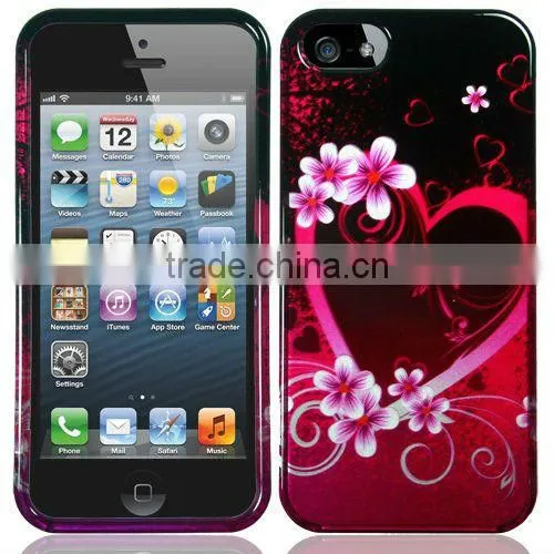 Water Transfer Printing Soft TPU lotus flower designs Soft Back Case Cover for Samsung Galaxy S3 I9300