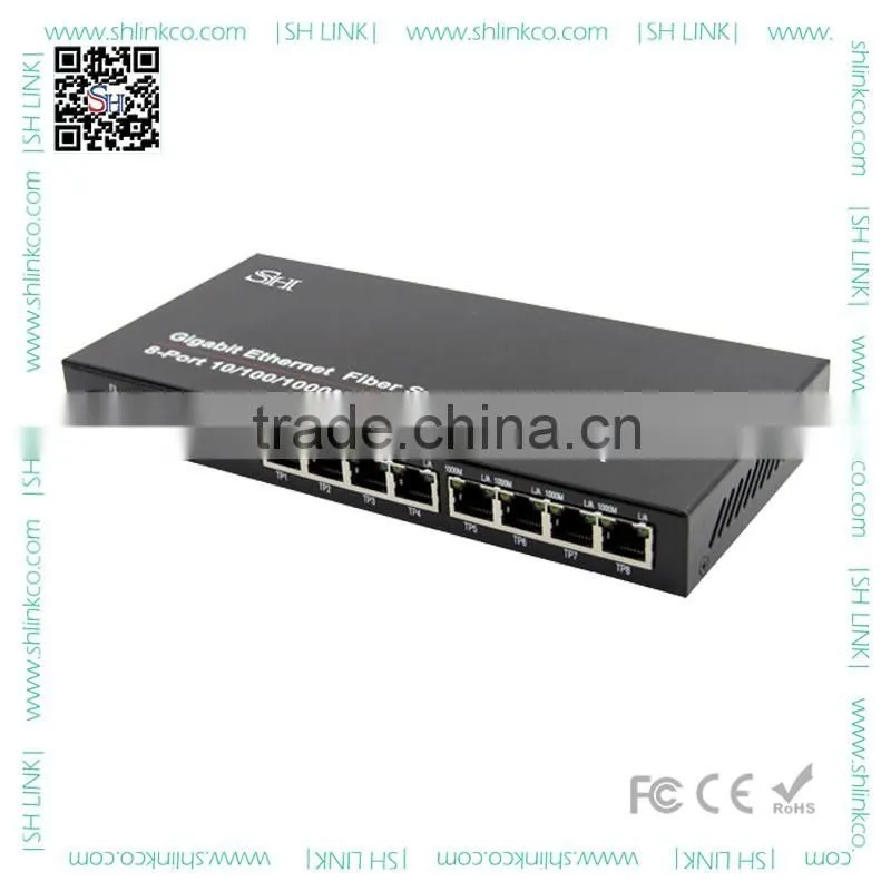 Factory supply nice price 9 ports 10/100/1000M Fibre optic ethernet switch