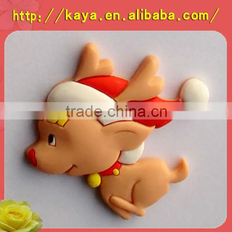 3d soft plastic custom round metal fridge magnet