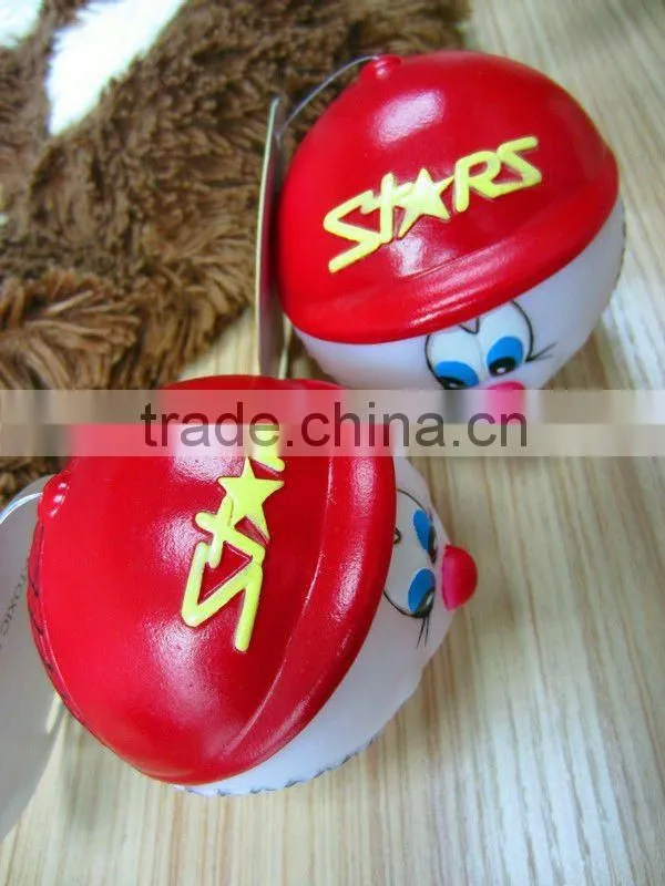 funny toy balls pvc 7.5cm,louder squeaker,pet toy,pet,lovely design and soft material
