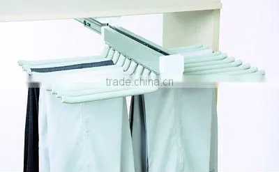 Pull-out trousers rack