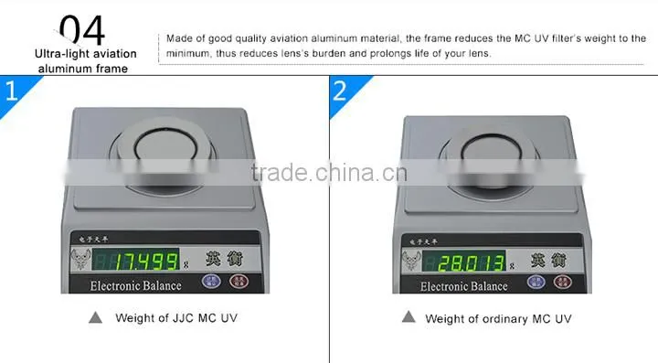 JJC Ultra-thin UV Filter For Camera 40.5mm UV Filter F-MCUV405 For NIKON