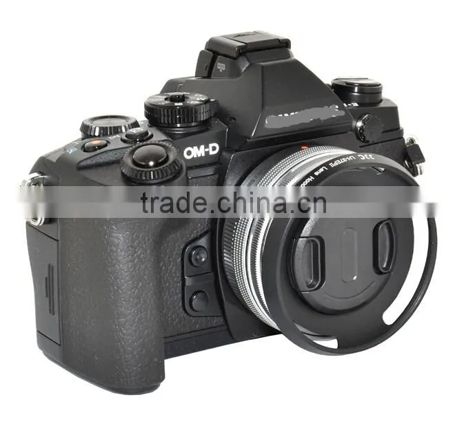 37mm Lens Hood JJC LH-37EPII BLACK Vented Lens Hood 37mm Metal Lens Hood for Olympus