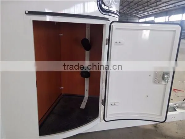 China gold supplier cheap two horse trailer