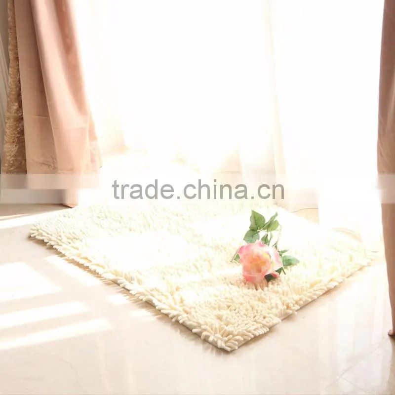 Customized & wholesale white shag rug for bathroom