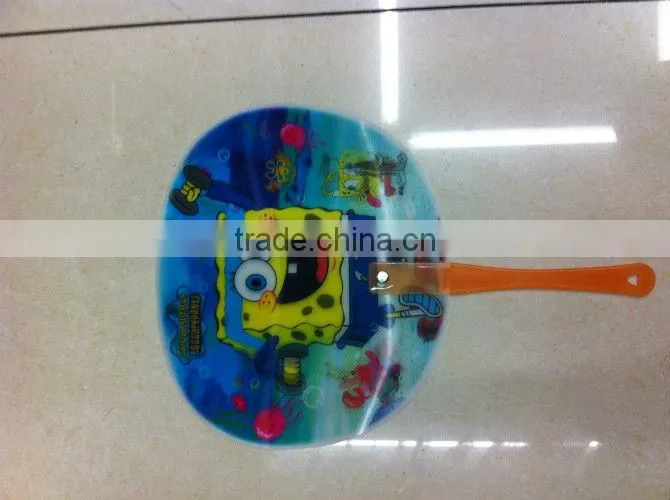 decorative hand fans with cartoon cat