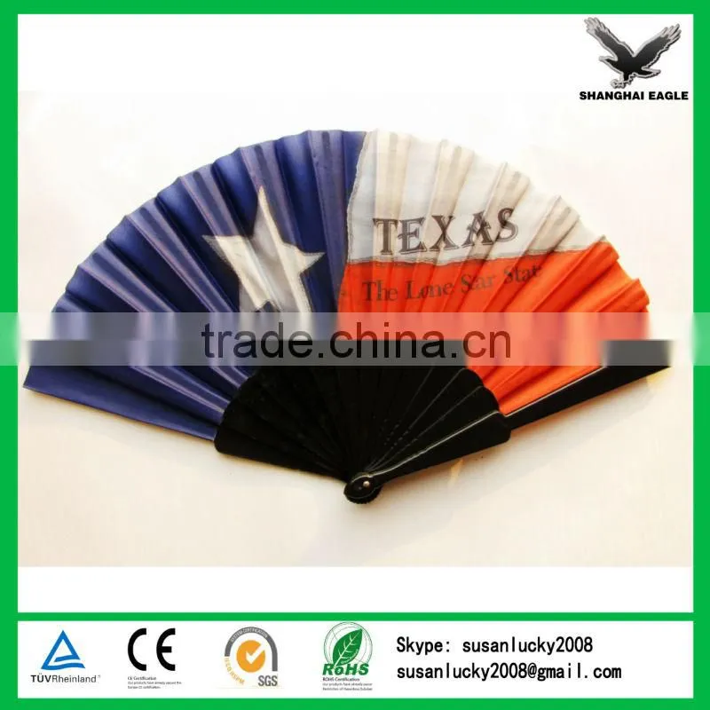 Foldable advertising plastic hand fan (directly from factory)