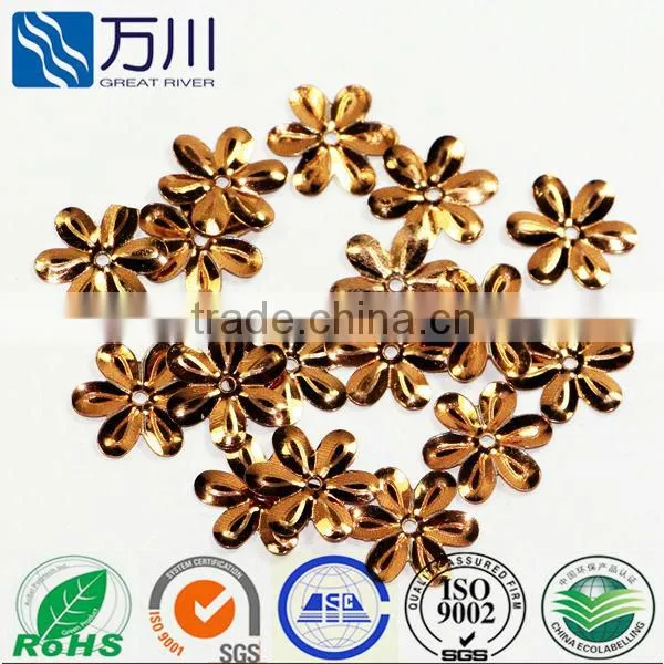 Hot sale blue brown loose flower-shaped sequins for weddings dress