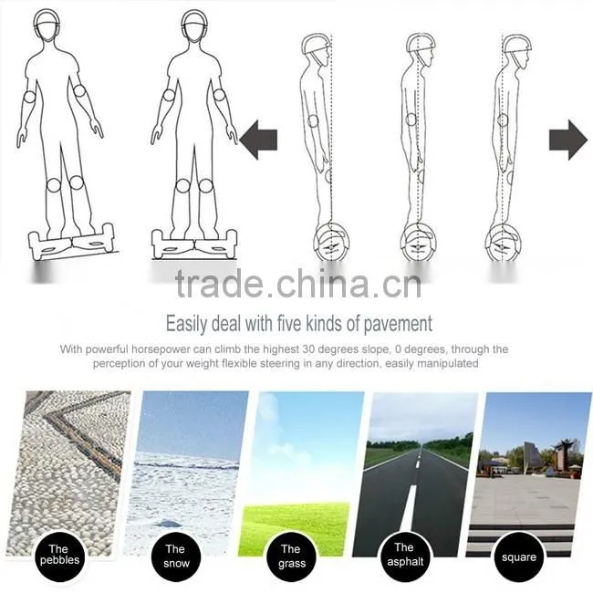 2016 self balancing scooter 2 wheels bluetooth LG battery US plug Benz wheel Wholesale Ancheer 6.5 Inch AM002554