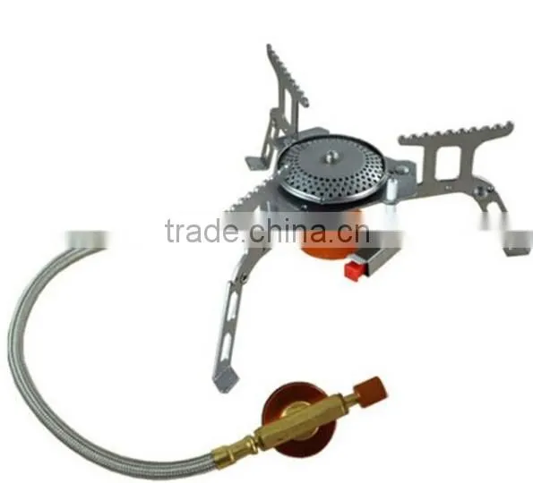 16 * 16 * 5cm Portable Outdoor Folding Gas Stove Camping Hiking Picnic 3500W Igniter Gas Stoves Camping Equipment