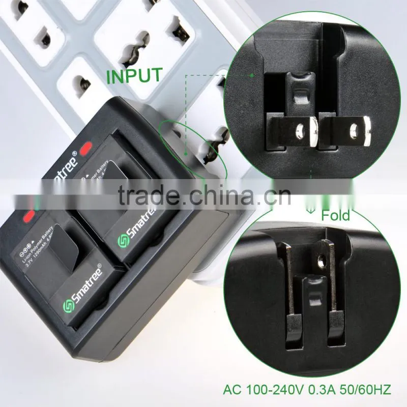 For go pro 3+ black camera he ro dual channel charger replacement