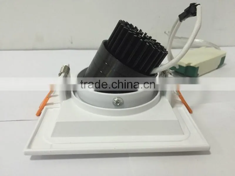 5W Square recessed down light ceiling light 10w at 15w ceiling for south american ceiling