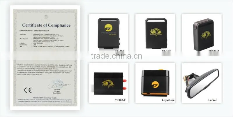 GPS tracker location finder data logger voice monitor SOS/engine ignition alert