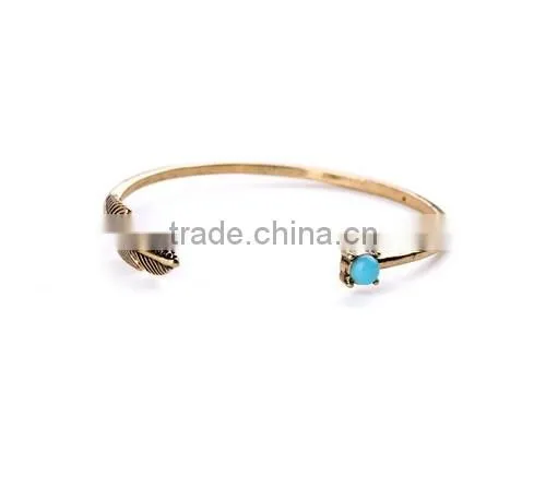 >>New arrival Fashionable Bohemian open bracelet leaf bracelet/