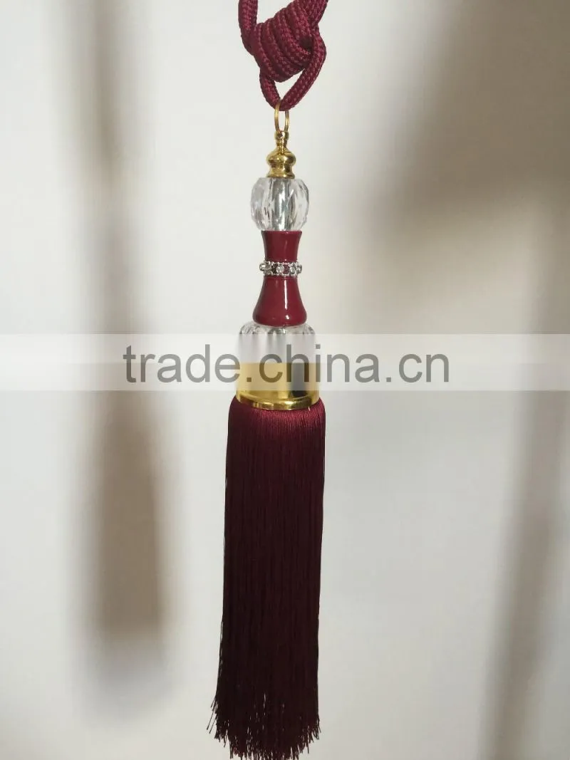 wholesaler china supplier curtain polyester tassel tiebacks