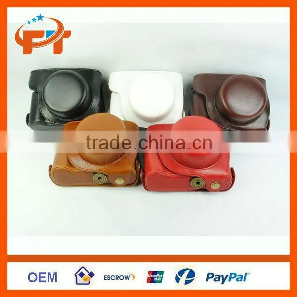Pu Leather camera case for Panasonic GF6 X14-42mm & 20mm lens camera
