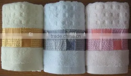 100% cotton pastel color jacquard hand towel