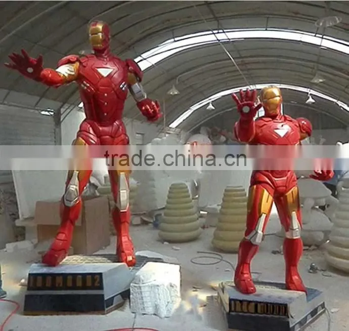 outdoor sculpture life size spiderman batman greek statues