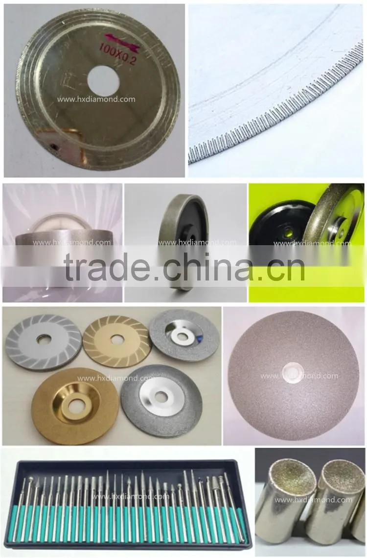 manufacturer china factory price electroplated diamond wheel for lapidary electroplated diamond grinding wheel for lapidary