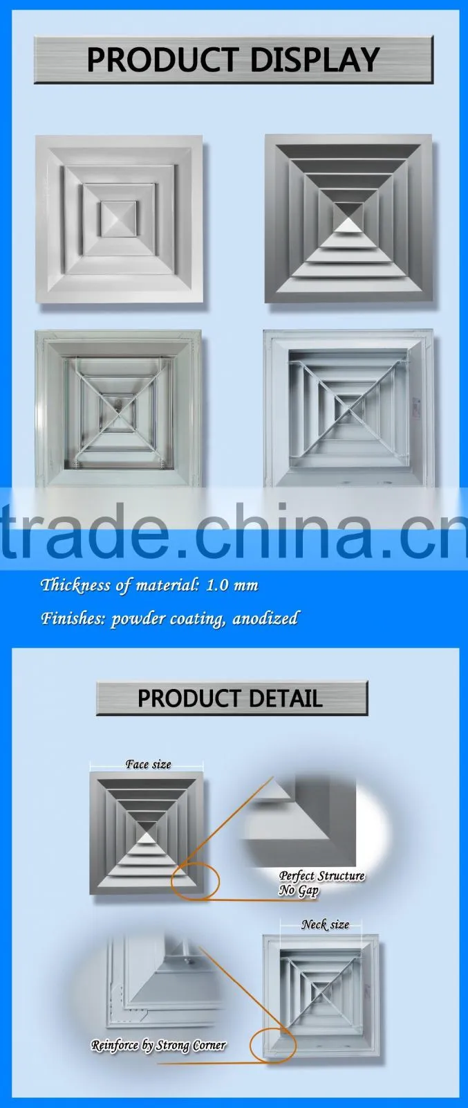 HVAC Systems Aluminum Reed Diffuser