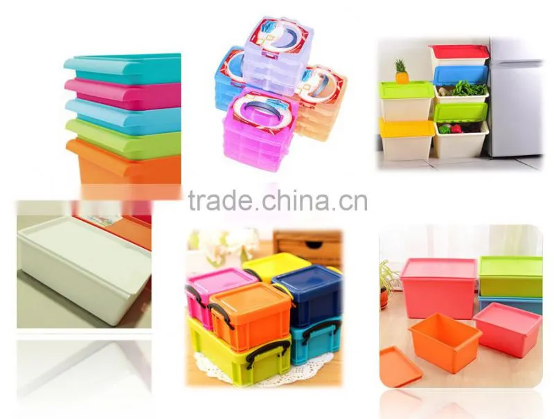 Customied Colorful Plastic Storage Box/Bin from Guangdong China Injection Mould maker