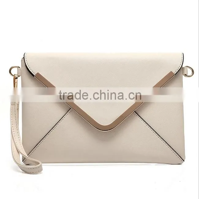 2016 new European and American fashion multicolor handbag envelope bag hand shoulder diagonal