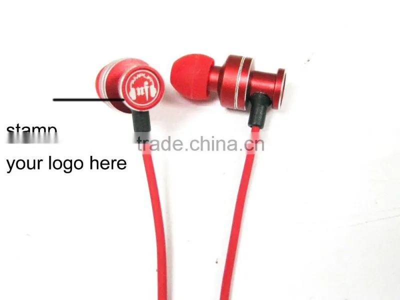 in earphone metal earphone with microphone and earphone case