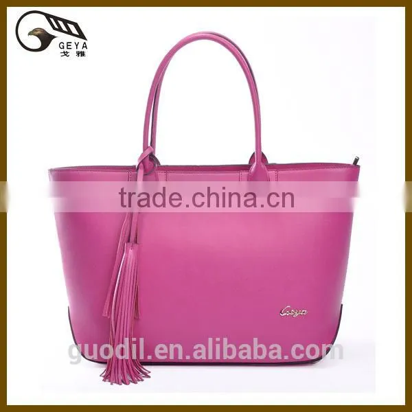 ladies fashion genuine leather handbags wholesale made in china 2014