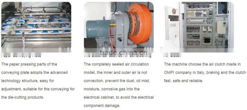 2016 Hot sale Automatic Corrugated Paperbpard die cutting &creasing machine