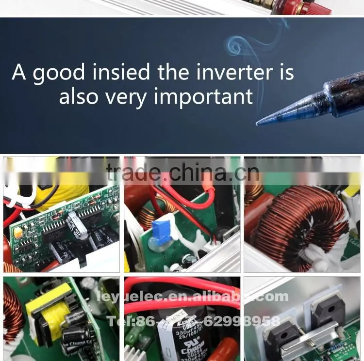 Pure sine wave power inverter 1200w CE RoHS approved dc 12v to ac 110v/220v with off grid solar power system