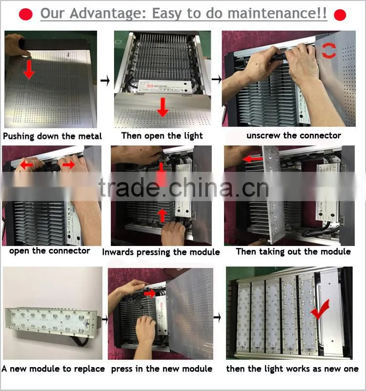DLC cUL UL E361401 Outdoor 100W LED Street Light all in one