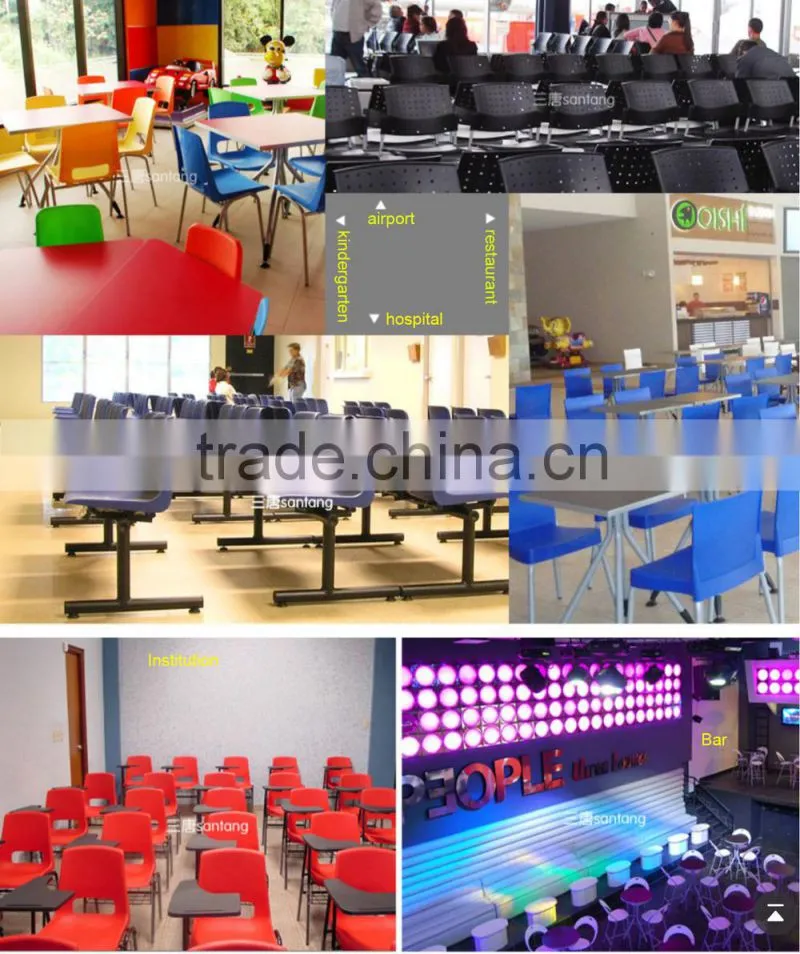 Hot Sales Primary stacking plastic School Chair with metal frame