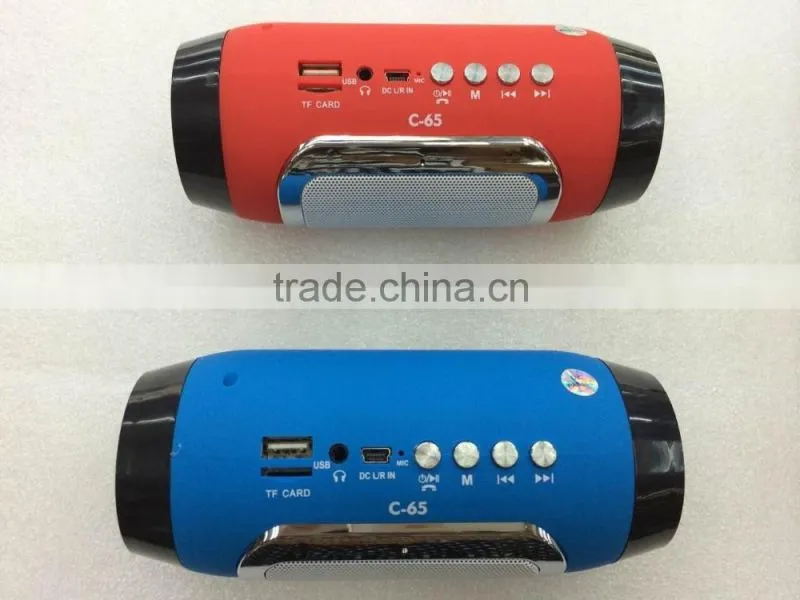 2016 high quality 3D sound effect portable outdoor bluetooth speaker with line in/hands free call, can do custom logo printing