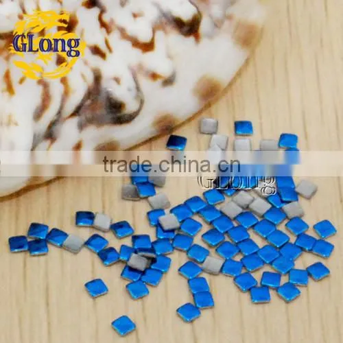 2mm Hot Fix square Aluminum Panel Pressing Studs Clothes Bag Shoe Nail Art phone DIY #GT101-2P(Mix-s)