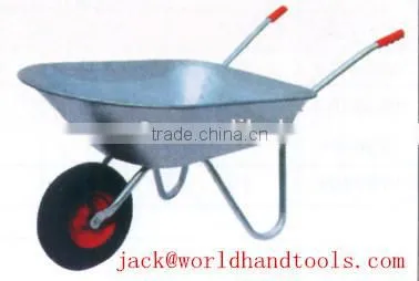80L load Wheelbarrow WB7204 with galvanized tray