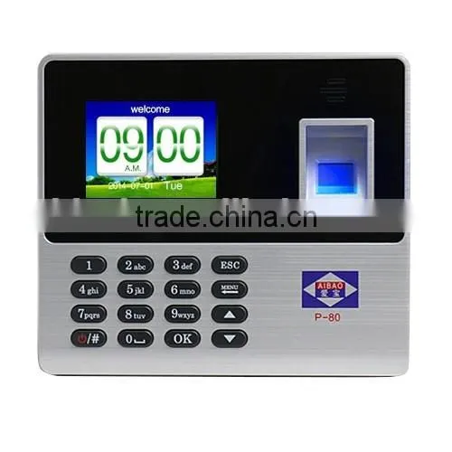 Aibao biometric fingerprint time recorder attendance machine/finger screen device software free