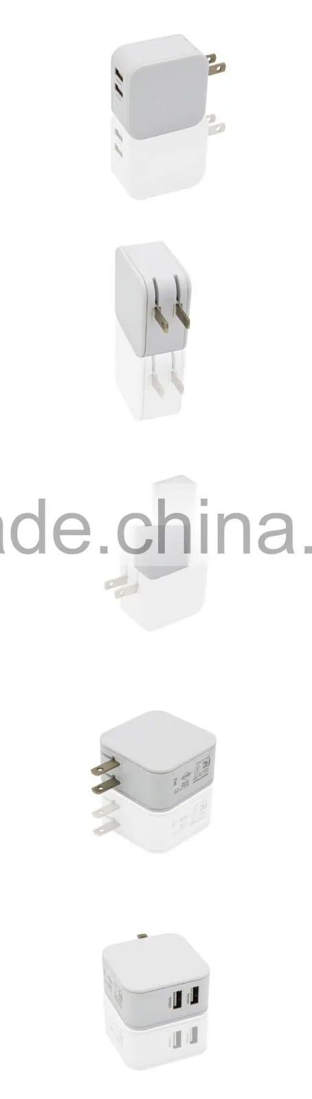 Handy 2-PORT USB Charger Wall Charger With Smart Charging