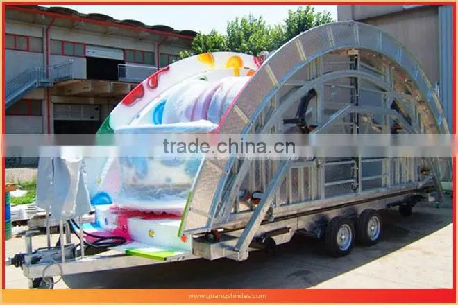 Shopping mall family pleasure rides 24 seats coffee cup rides with trailer