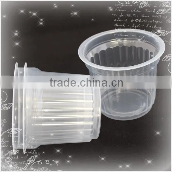 novelty stripe plastic jelly cup